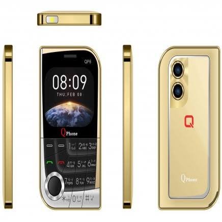 QPhone QP6 Mini Card Phone (Golden )